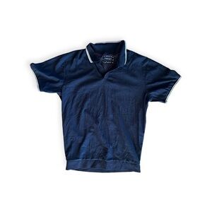 Denim & Flower Ricky Singh polo short short sleeve large blue